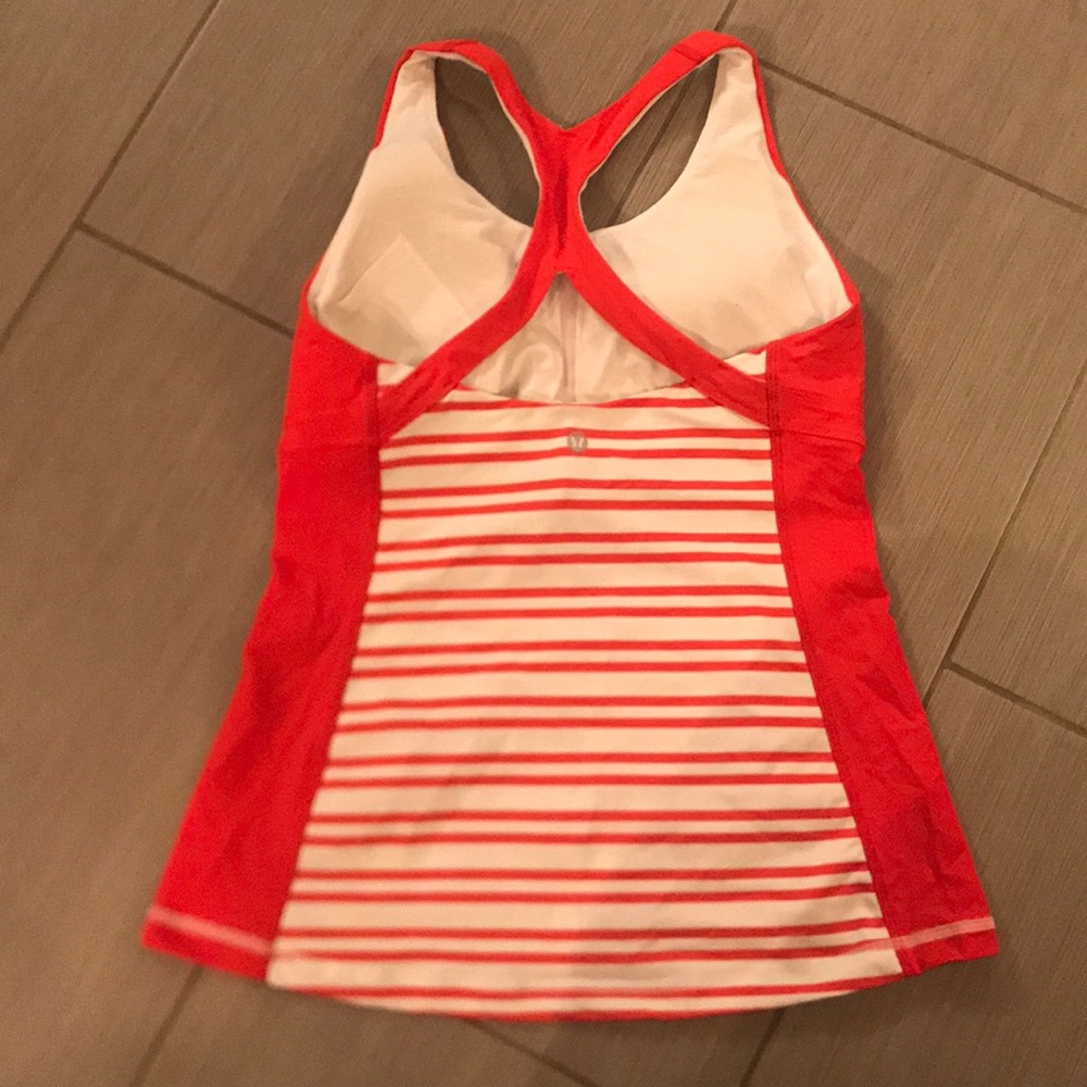 Lulu Racerback Striped Top - Picture 2 of 2